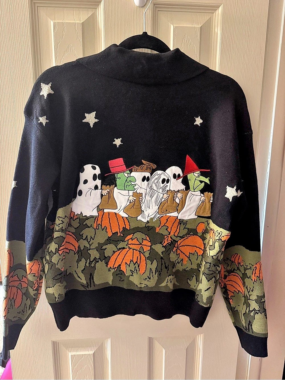 Peanuts/Snoopy Great Pumpkin cardigan Size Small - Picture 2 of 4